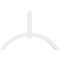Ekena Millwork Archdale Architectural Grade PVC Gable Bracket, 96"W x 64"H x 6"D x 6"F, 16/12 Pitch GBP096X64X0606ARC00 - alternate 5